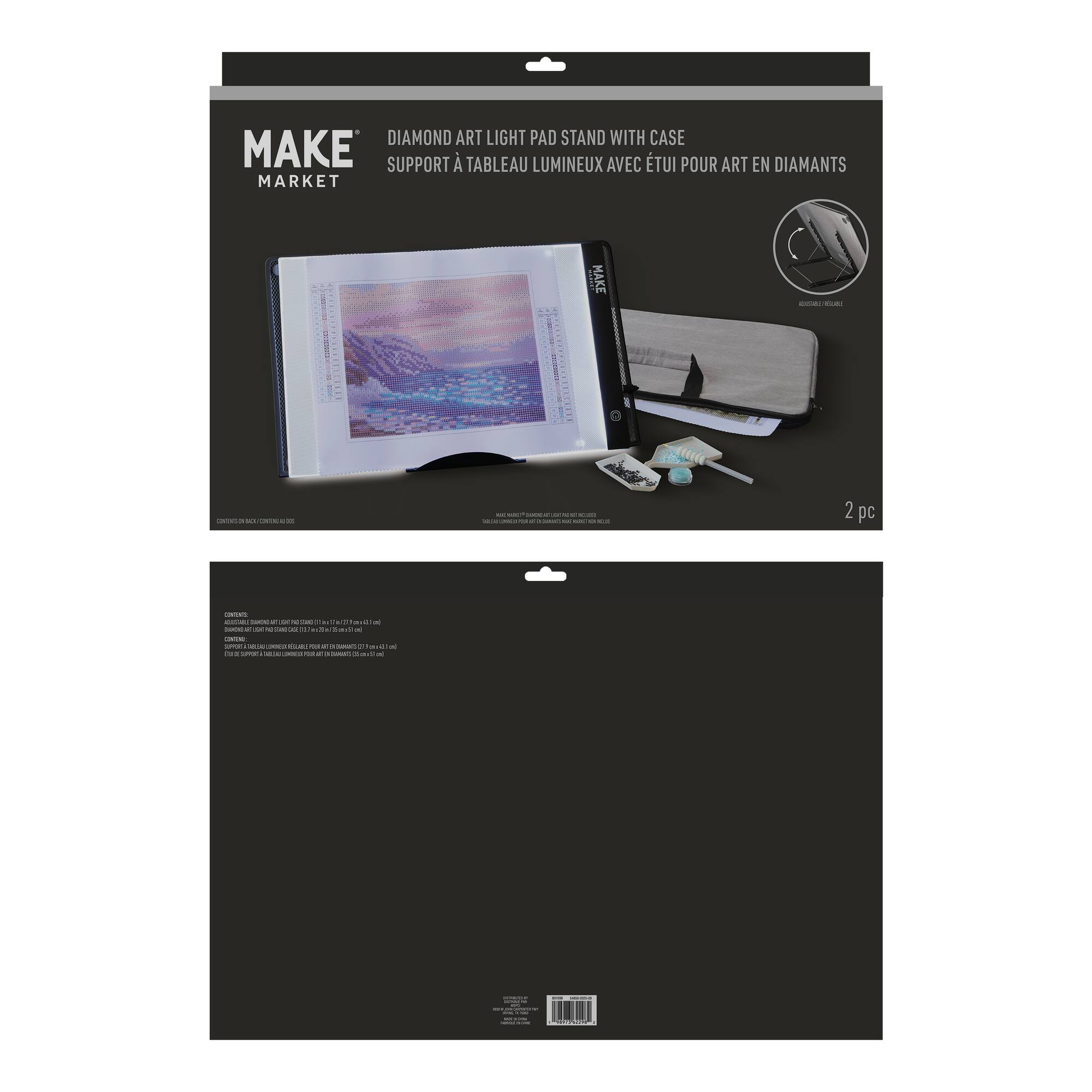 Diamond Art Light Pad Stand with Case by Make Market®